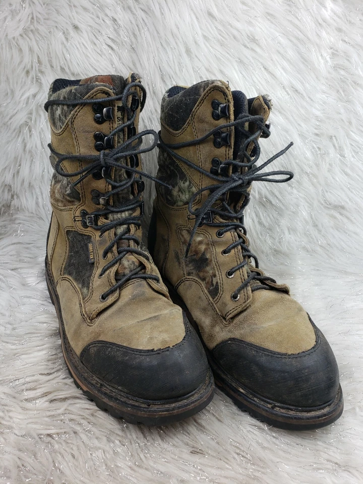 IRISH SETTER por Red Wing Talla 10 D Gore-Tex Marrón Gamuza Camuflaje Aislante 400 Gramos Foto 2 de 4