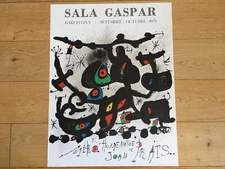 Miró Original Exhibition Poster - Sala Gaspar 1971 Edition of 1000 Copies