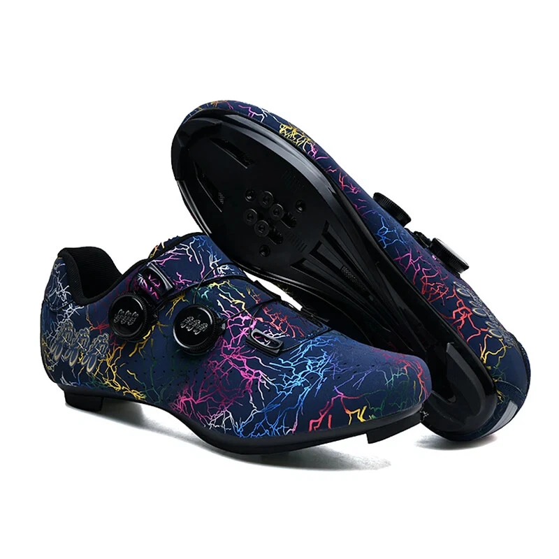 Zapatos de Ciclismo Carretera Autobloqueantes Bicicleta Zapatos Deportivos Hombres MTB SPD Carretera Carreras Foto 3 de 4