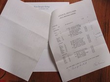 CHRIS  KIERNAN (Died-2009)Signed Prospectus-St. Joseph's  Men's Basketball Coach