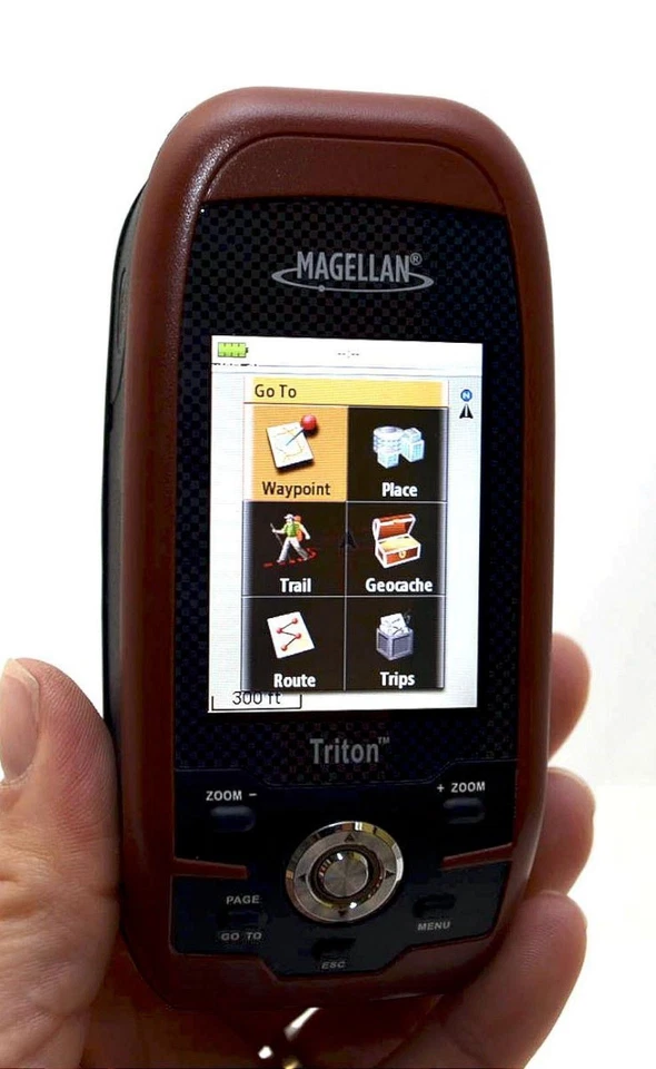 Magellan Triton 300 Handheld GPS Navigator Unit portable waterproof hiking cave - Image 4 of 4