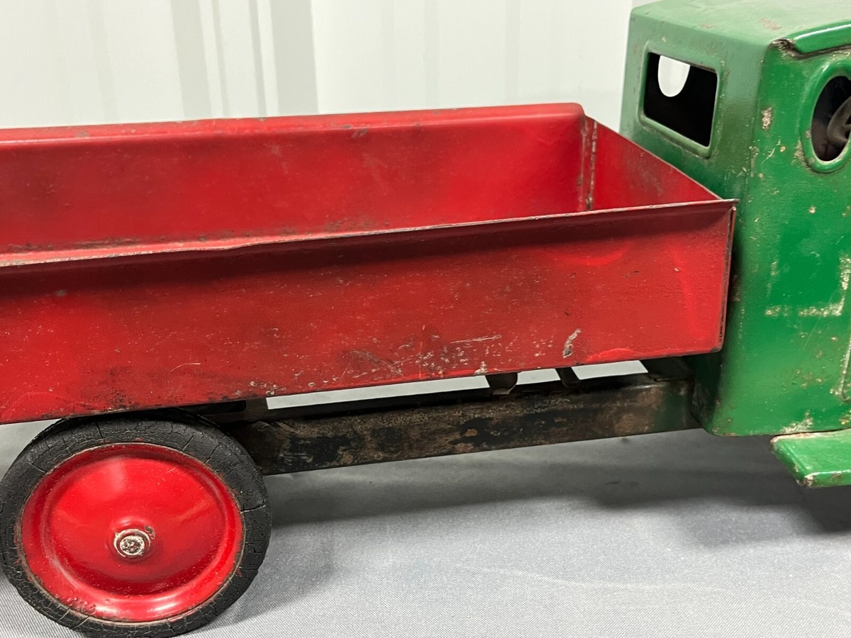 Vieux Camion Militaire Steelcraft Années 1920 – Acier Pressé – Mack Armée – Bleu/gris