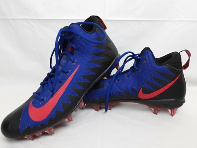black and blue football cleats