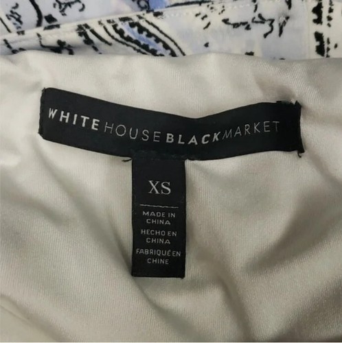 White House Black Market Womens Halter Dress XS Paisley Print Studded Rhinestone - Picture 6 of 10