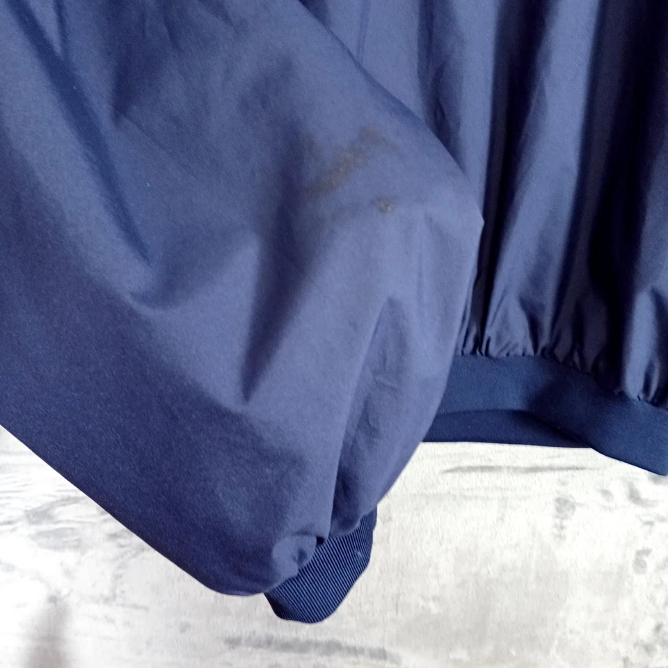 Chaqueta pulóver de golf Jos A Bank Leadbetter para hombre grande azul marino cuello en V cortavientos Foto 2 de 4