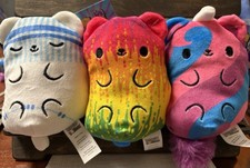 Bears Vs Donuts Plush Lot x3 - 045 Uni-Bear 073 Sparkle Spectrum Sockitty NWT