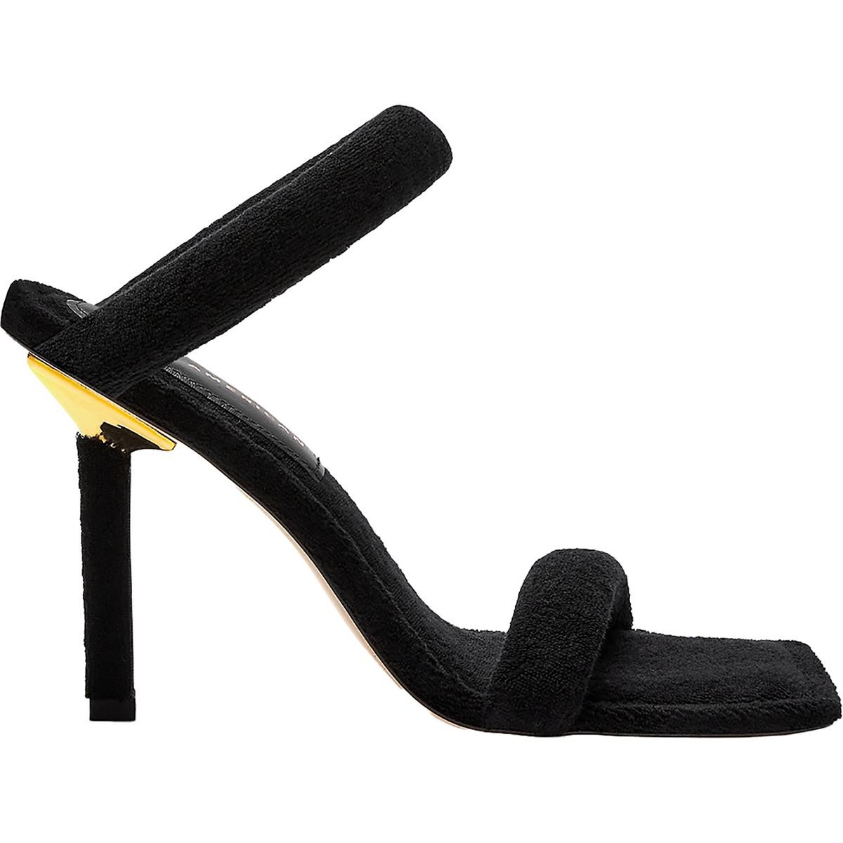 Хорошие американские женские черные слипоны на каблуке с мягкой стелькой 10 Medium (B, M) BHFO 0288