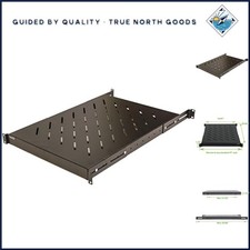 Versatile Server Rack Shelf with Adjustable Depth, 110 Pound Capacity Available