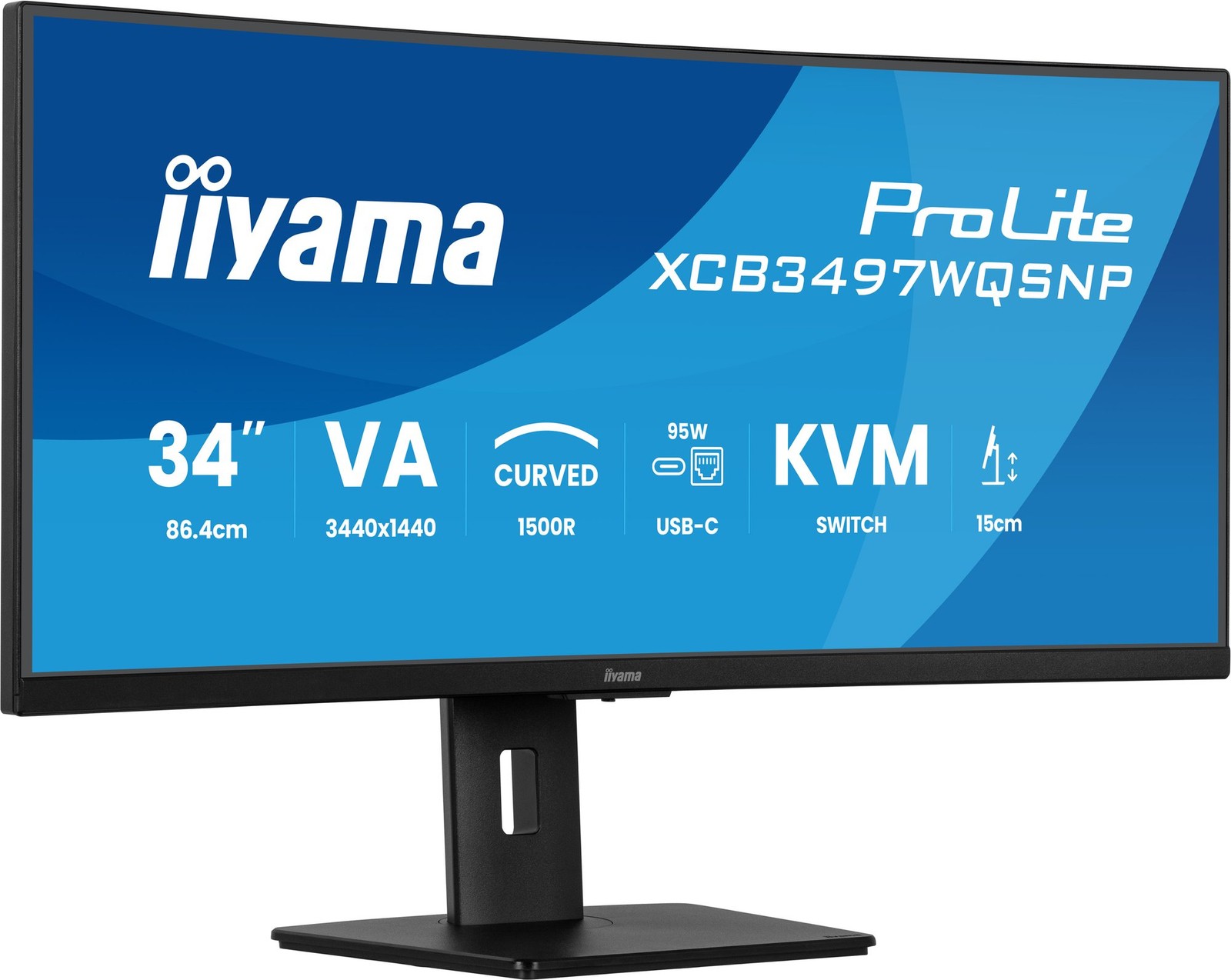 iiyama ProLite XCB3497WQSNP-B1 computer monitor 86.4 cm (34"") 3440 x 1440 pixels