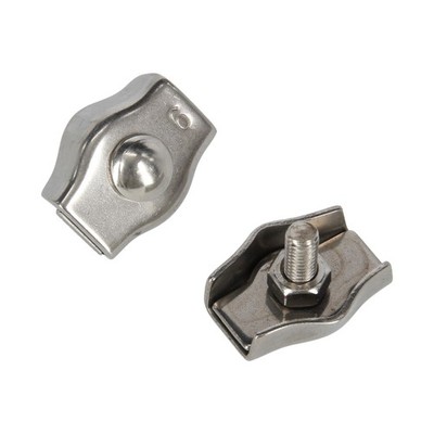Seilverbinder Simplexklemme für Ø 3 - 6 mm, Edelstahl, Stück