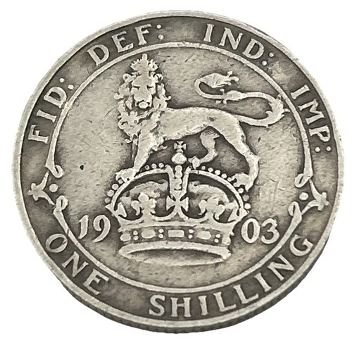 Photo of a 1903 Edward VII Shilling from an eBay listing that sold on Jul 2, 2026