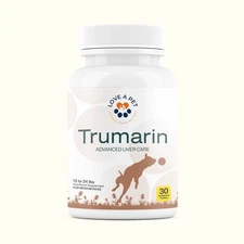 Trumarin Liver Support for Medium Dogs | SAMe Silymarin Natural Detox | 30 Tabs