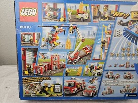 LEGO CITY 60110 FIRE STATION  BAGS 4-5-6-7-8-9-10 SEALED, INSTRUCTS  1-2-3- MISS