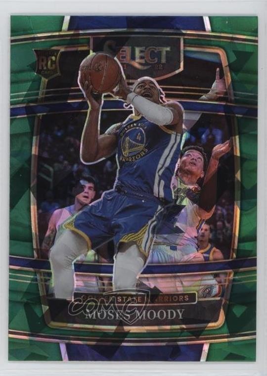 2021-22 Panini Select Concourse Green Ice Prizm Moses Moody #62 0y6s