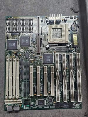 Vintage Retro Clean Socket 7 Gaming CHAINTECH 5SEM M103 MOTHERBOARD PCI ISA