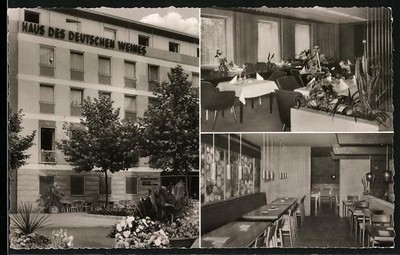 Mainz, Haus des Deutschen Weines, Restaurant, Inh. Hans Tepe, Ansichtskarte 