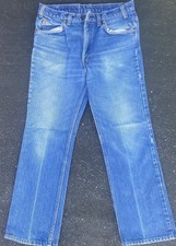 LEVI'S 517 1980's USA MADE VINTAGE JEANS WITH AWSOME NATURAL FADING SIZE 33