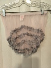Retro sheer ruffle sissy panties lg waist-38 in