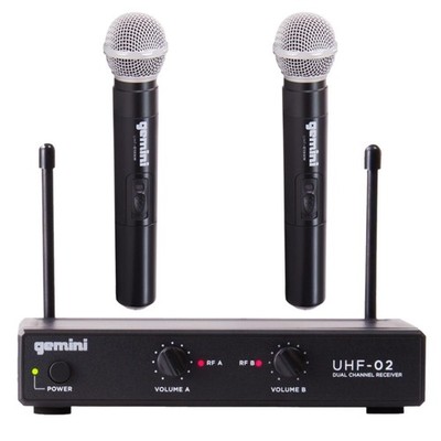 Gemini UHF-02 S34 Wireless Microphone System - Channels 3 & 4 - Versatile...