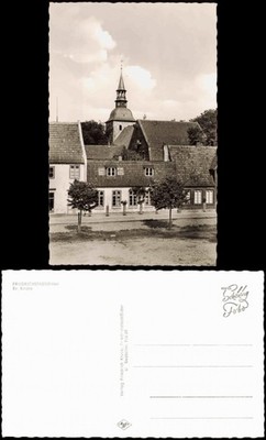 Ansichtskarte Friedrichstadt (Eider) Partie an der Ev. Kirche 1960