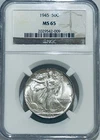 1945 P Walking Liberty Silver Half Dollar NGC MS65