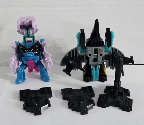 B-158 VINTAGE 1980'S HASBRO G1 TRANSFORMERS SEAWING & PIRANACON ACTION FIGURES