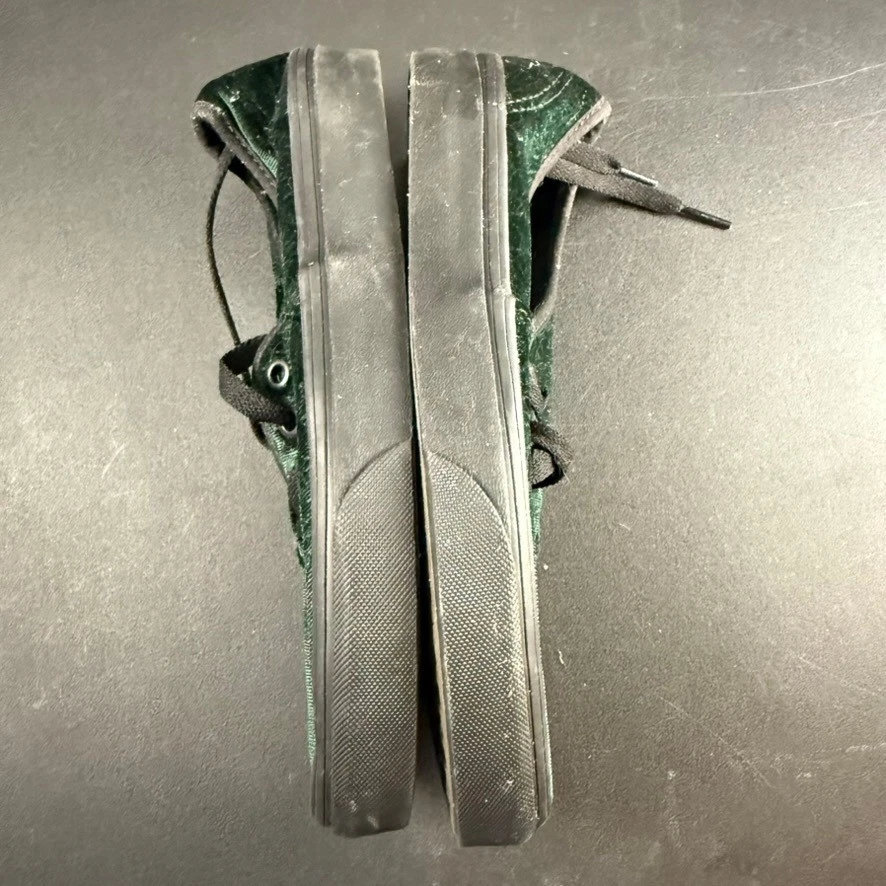 Tênis Vans autêntico verde esmeralda veludo texturizado cano baixo feminino 7 - Imagem 3 de 4