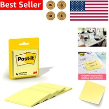 Post-it Pads 3x3 Yellow Bulk Pack, 200 Total Sheets, Secure Stick Office Home
