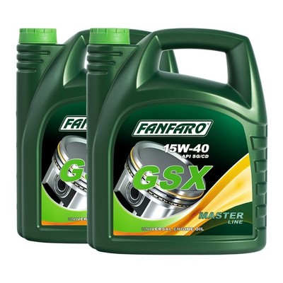 Motoröl 10 Liter (2x5Liter)   15W-40 Fanfaro GSX Motorenöl  API SG/CD VW MB 10l