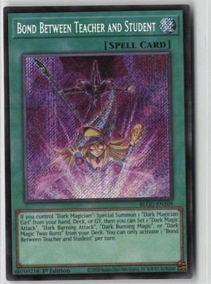 BOND BETWEEN TEACHER AND STUDENT BLGG-EN109 - Secret Rare 1st Edition NM -