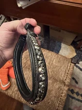 Black Diamond Swarovoski crystal Patent Halter Ego Browband