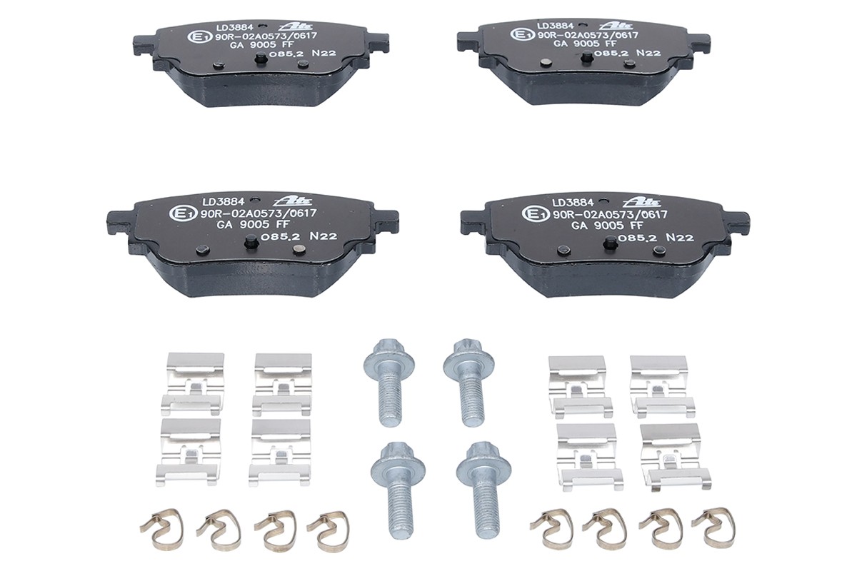 Fits ATE 13.0470-3884.2 CERAMIC BRAKE PADS
