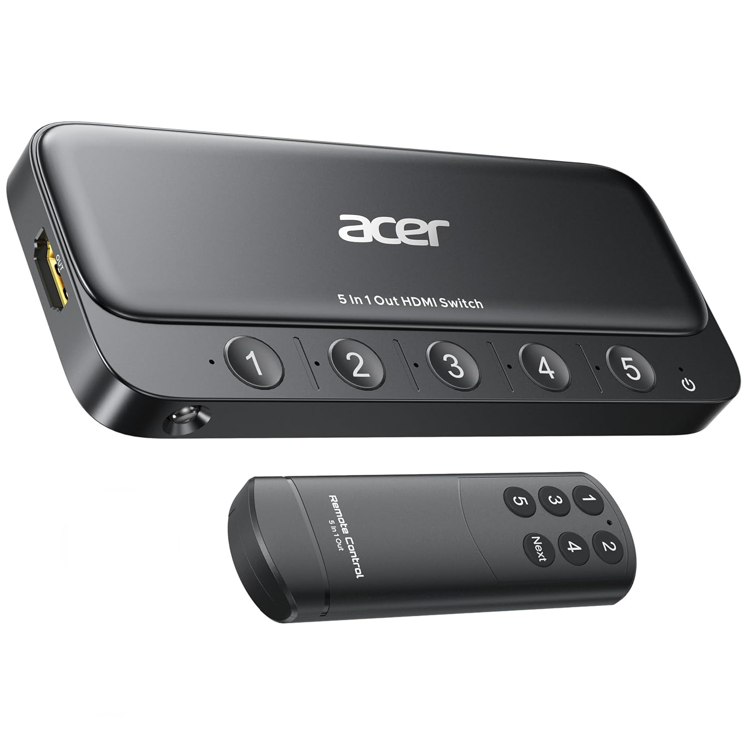 HDMI Switch 5 in 1 Out [4K@60Hz, HDMI 2.0, HDCP 2.3, HDR] Sw