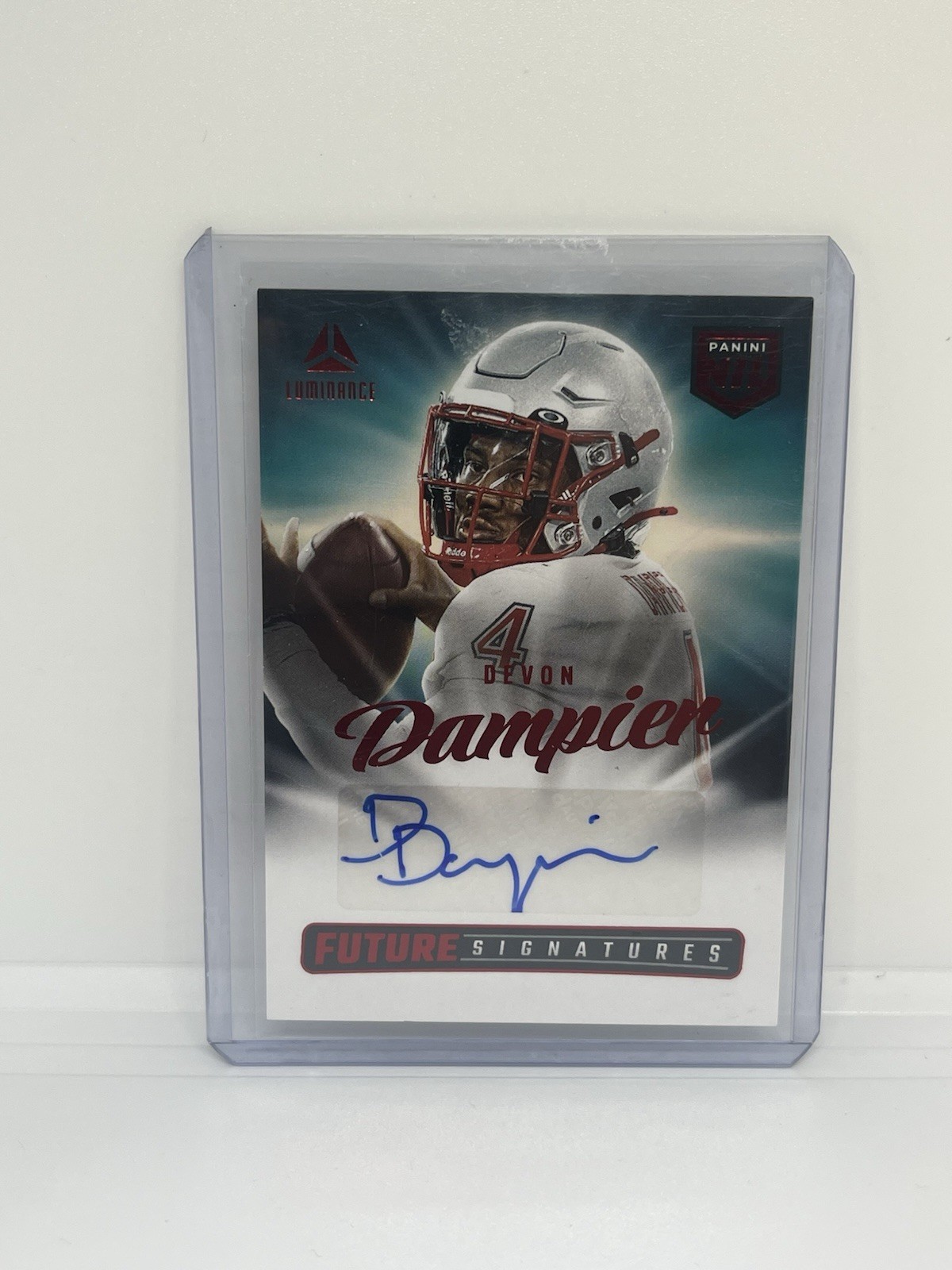 2025 Panini NIL Luminance - Devon Dampier Future Signatures Red Auto #Nil-Dor