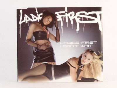 LADIES FIRST I CAN'T WAIT (J79) 4 Track CD Single including Picture Sleeve POLYD