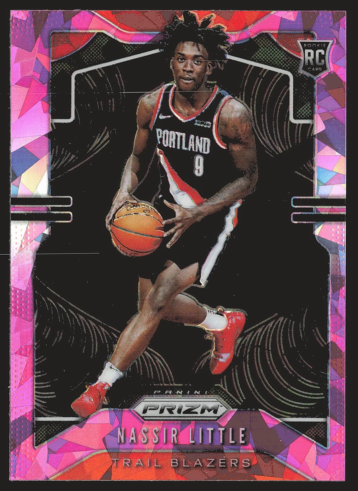 2019-20 Panini Prizm #269 Nassir Little Prizms Pink Ice RC