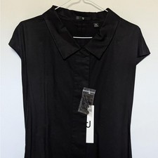 Brand New Unused UNIQLO Cotton Linen French Sleeve Long Dress XL Black
