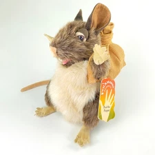 2009 Folkmanis 12" PACK RAT Full Body Hand Puppet #2847 Anthropomorphic Plush