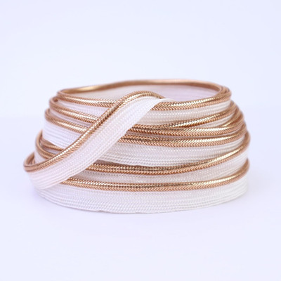 Rose Golden Piping Trim with Metallic Lip Welting 0.4Inch/1Cm Bias Tape Trim for