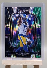 2025 Panini Select - Premier Level Davante Adams #120 Black & Green Shock Prizm