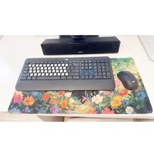 Keyboard Mouse Pad Set,Large Desk Pad Keyboard Wrist Rest Mouse Pad Wrist Support Coaster,Easy Typing Pain Relief Non-Slip Mousepad Wrist Support Mousepad Set Home Office,Sunflower - View #14