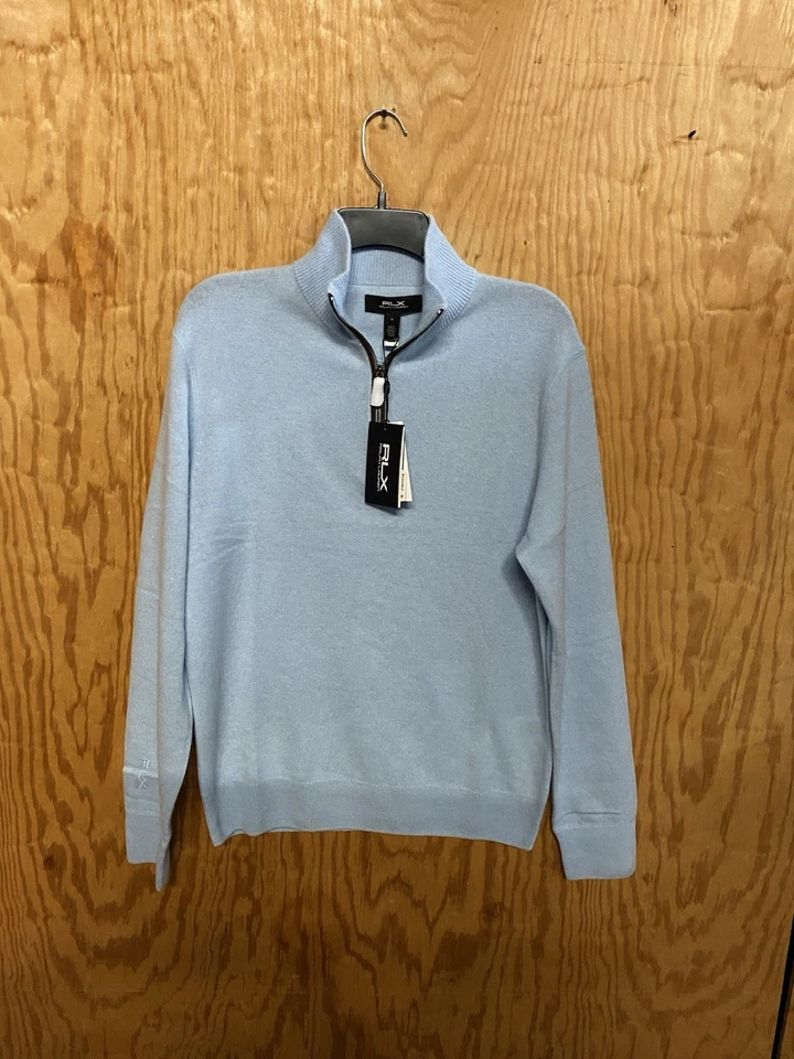 RLX Ralph Lauren Men’s Medium Golf Half Zip 100% Cashmere Sweater $368 - Image 2 of 4
