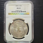 1885-O Morgan Dollar NGC MS63 $1 90% Silver New Orleans Cert# 3786016-043