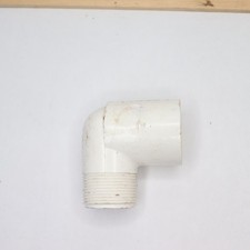 Charlotte Pipe 1-1/4 in. PVC Schedule. 40 90-degree MPT x S Street Elbow Fitting