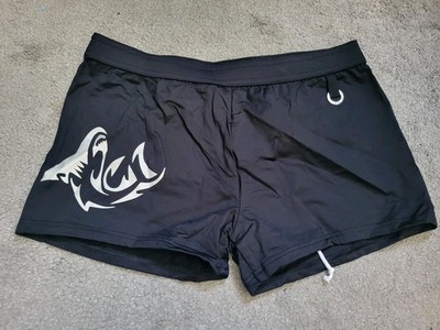 Bruno Banani Shark Attack Swim Hip Short - Size M / 32in - Black - New with Tags