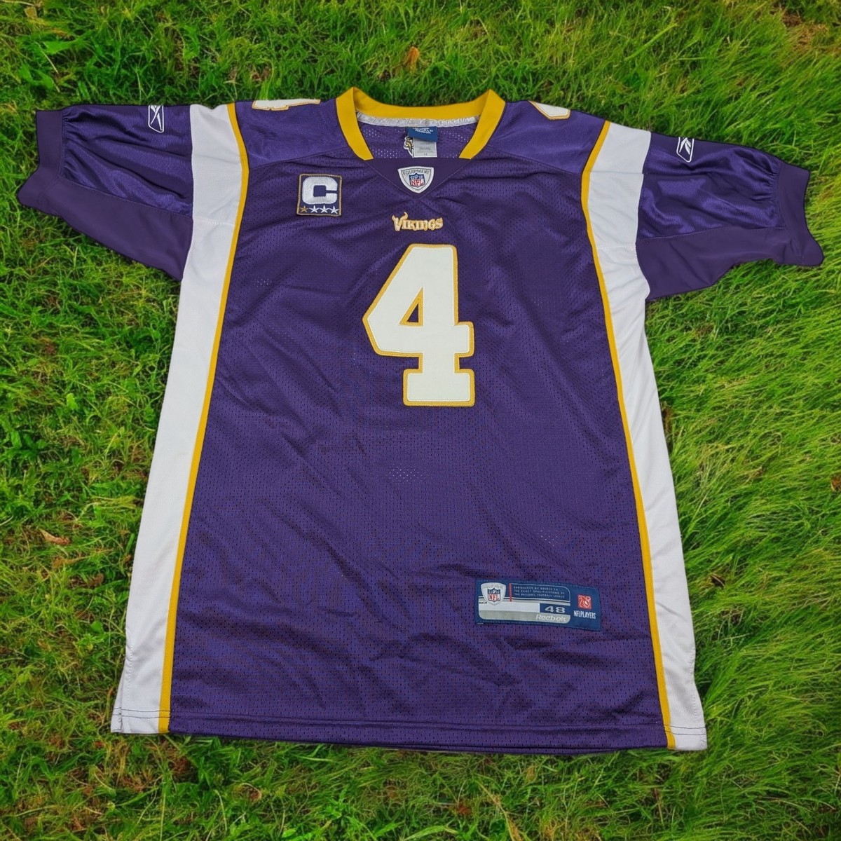 Reebok Brett Favre Minnesota Vikings On-Field NFL Jersey Purple