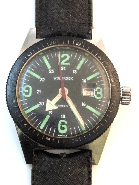 Vintage Wolbrook Skin Diver Men's Wrist Watch, Vintage Watches