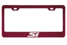 Red License Plate Frame For Civic Si Red License Plate Frame For Civic Si