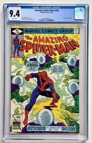 AMAZING SPIDER-MAN 198 * CGC 9.4 * Bronze Marvel 1979 * MYSTERIO * NM
