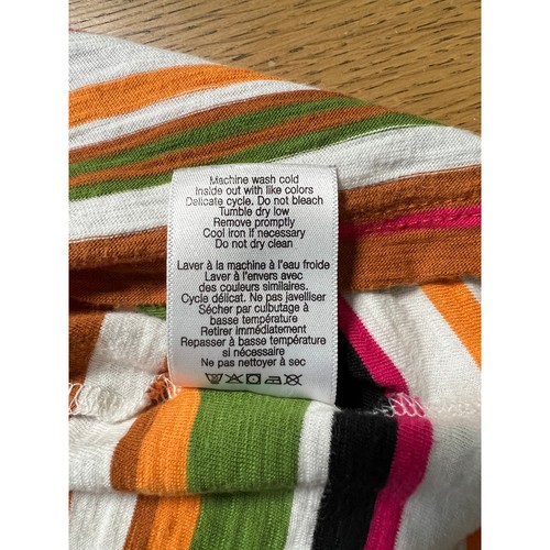 Veronica Beard Womens Dree Stripe Muscle Tee Multicolors Size XL Summer Coastal - Picture 5 of 5